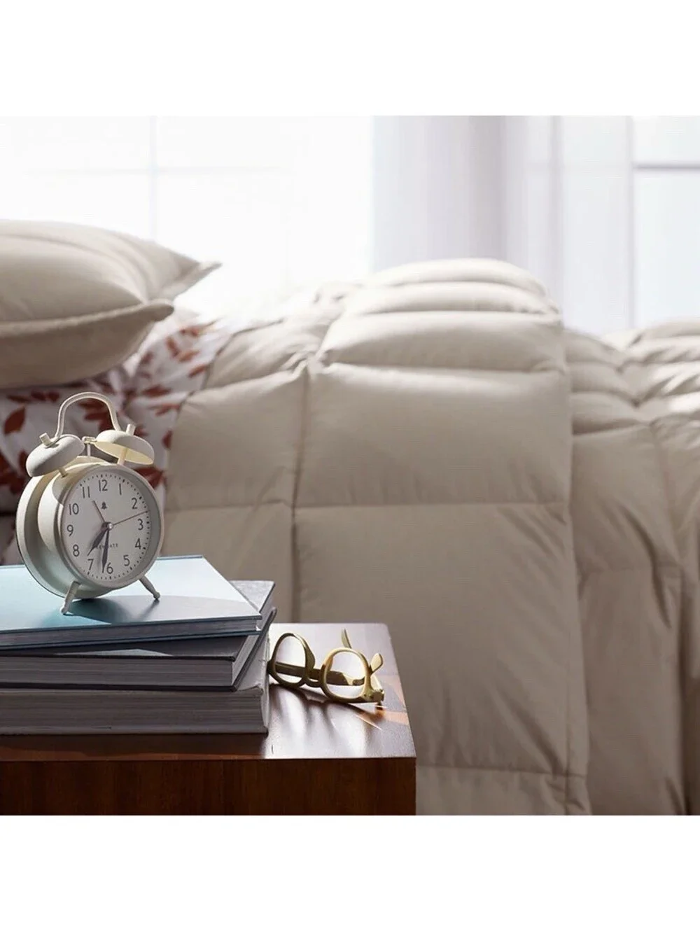 The Company Store LaCrosse RDS Down Comforter Queen Feather Tan Medium